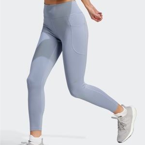 New! Adidas Daily Run 7/8 tights, blue. Size M. (Tags on, in original pkg)